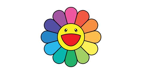 He works in fine arts media (such as painting and sculpture) as well as commercial media. Takashi Murakami Happy Flower - Murakami - Posters and Art ...
