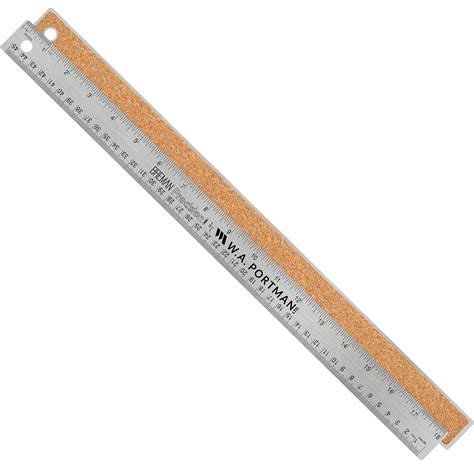 Buy Breman Precision Metal Ruler 18 Inch Stainless Steel Cork Back