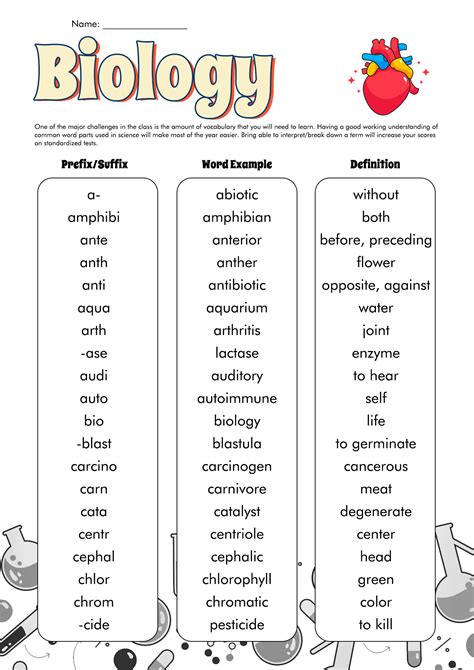 Science Prefix And Suffix Worksheet Promotiontablecovers