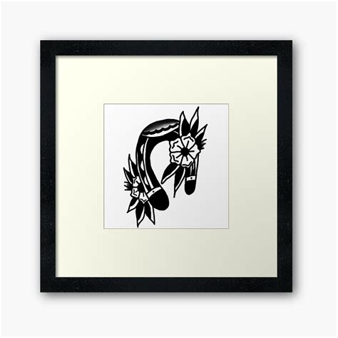 Upside down horseshoe with exclamation point warning light in pontiac vibe dashboard in the fuel gauge section of dash panel. "Halsey tattoo - Upside down Horseshoe" Framed Art Print ...