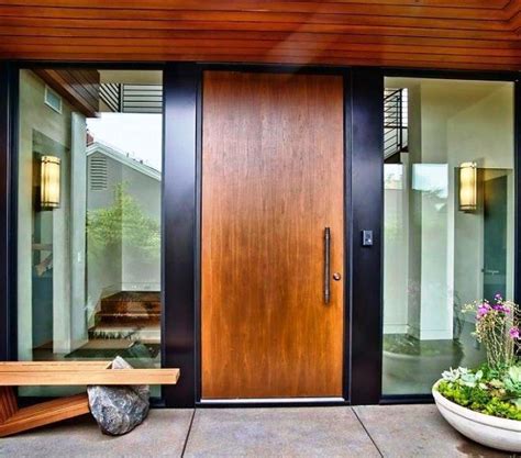 Pintu solid minimalis motif bata bahan kayu mahoni tebal pintu 3,7cm l 80cm t 200cm nat sloting bit 8mm motif bata panjang. Model Daun Pintu Kupu Tarung Minimalis | Minimalis, Modern ...