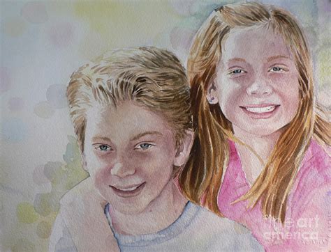 Siblings Painting By Catalina Rankin Fine Art America