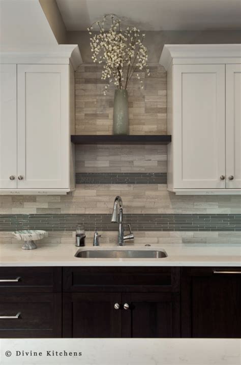 Try these easy style recipes that combine kitchen backsplash and countertop materials for a beautiful and personal cooking area. Transitional Kitchen Backsplash Ideas — Divine Design+Build