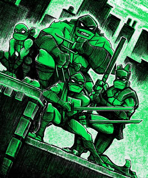 Rise Of The Tmnt Mirage Comic Style By Jalonct On Deviantart