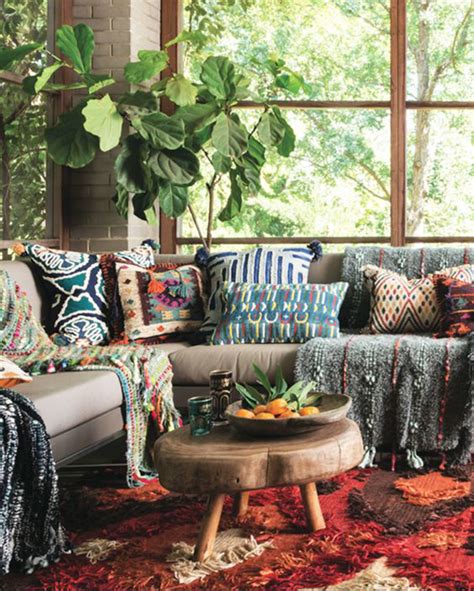 15 Inspiring Bohemian Porch With Colored Textiles Homemydesign