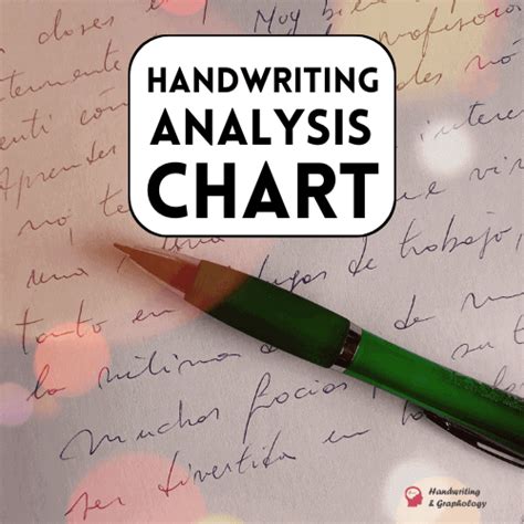 handwriting analysis chart with list of traits handwriting and graphology spelling analysis