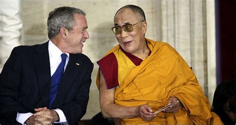 bush and congress honor dalai lama the new york times