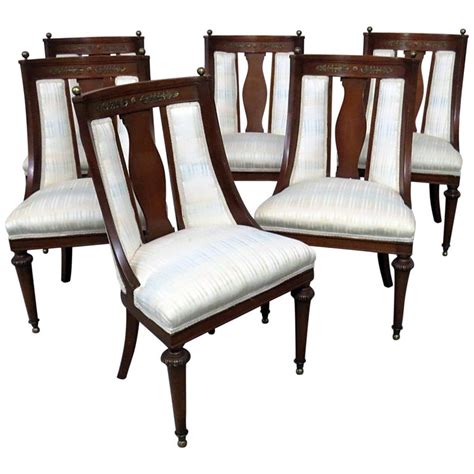 Maybe you would like to learn more about one of these? Set of 6 Regency Style Dining Room Chairs For Sale at 1stdibs