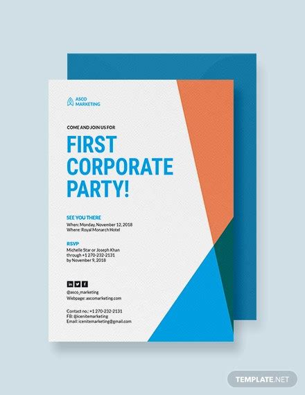Corporate Party Invitation - 15+ Examples, Format, Pdf | Examples