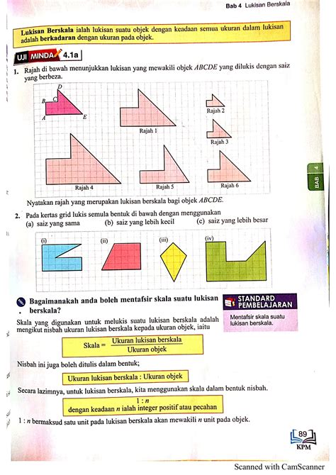 You can do the exercises online or download the worksheet as pdf. Matematik Tingkatan 3 Bab 4 Lukisan Berskala
