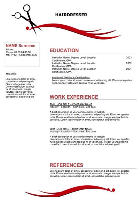 sample hair stylist resume welcome to this sample resume page if you are willing to work as a