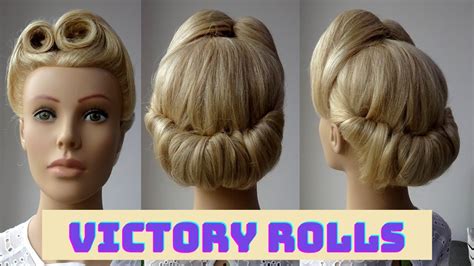 How To Do Victory Rolls Hairstyle Youtube