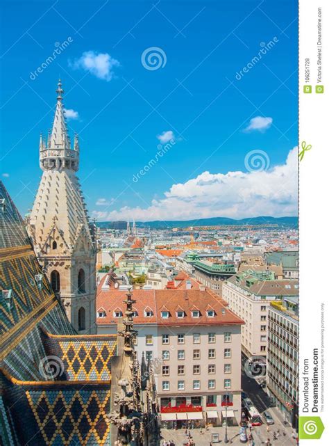 Vienna Austria July 29 2016 Aerial Panoramic View Of The Ro