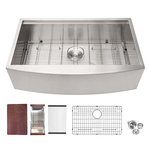 36 Farmhouse Sink Logmey 36 Inch Stainless Steel Kitchen Sink Ledge