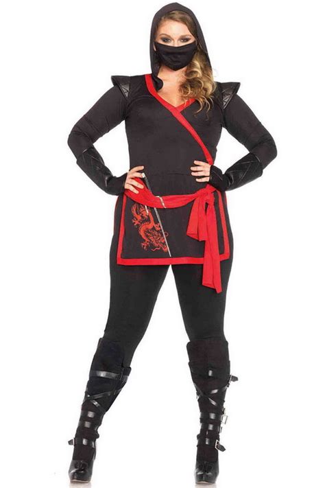 Plus Size Ninja Assassin Costume Spicy Lingerie