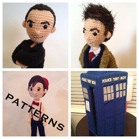 Pattern Pdfs Patterns Set Of 4 Modern Doctors Time Travel Crochet