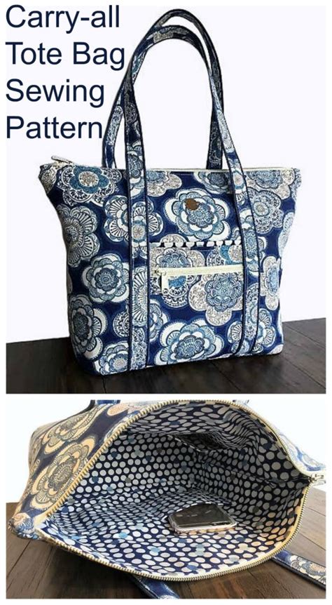 Carry All Tote Bag Sewing Pattern Sew Modern Bags