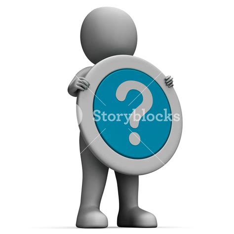 Question Mark Showing Confusion And Doubt Royalty Free Stock Image