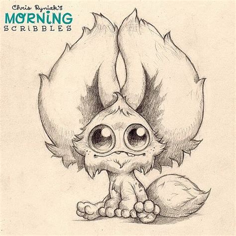 All Ears Morningscribbles In 2020 Cute Monsters Drawings Monster Drawing Monster Sketch