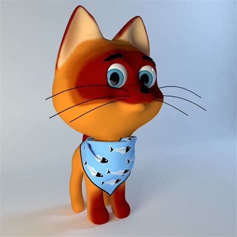 Kitten from cartoon 3D model by ARTBOX-STUDIO | 3DOcean