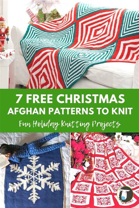 7 Free Christmas Afghans Knitting Patterns — Blognobleknits