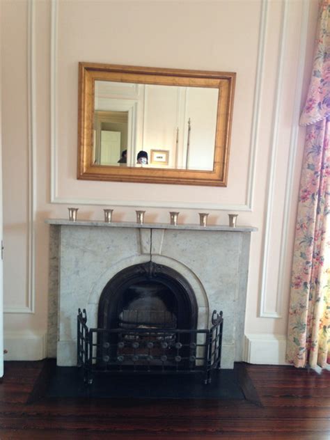 New England Historic Fireplaces Traditional Living Room Seattle