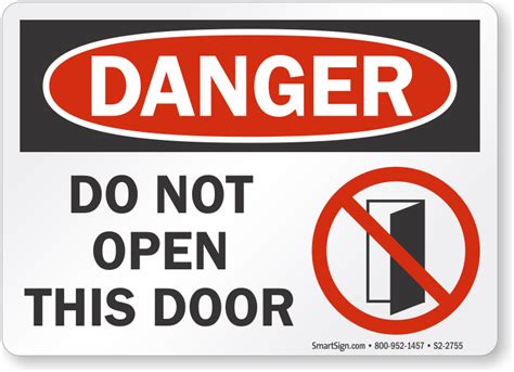Door Safety Signs Keep Door Closed Signs
