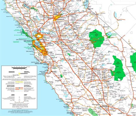 Central California Map With Cities Map Of West