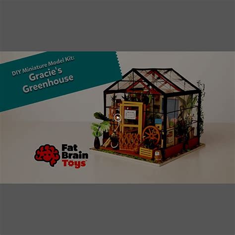 Fat Brain Toys Diy Miniature Model Kit Gracies Greenhouse Toys And Games