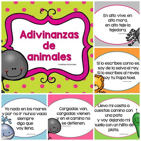 Adivinanzas De Animales De Los Tales