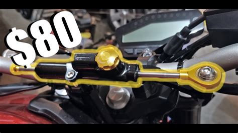 Adjustable damping control that allows 25 adjustment clicks while riding. How to install a steering stabilizer on a motorcycle ...