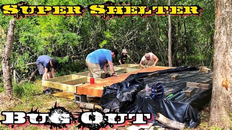 Building Off Grid Bugout Survival Shelter In The Woods Youtube