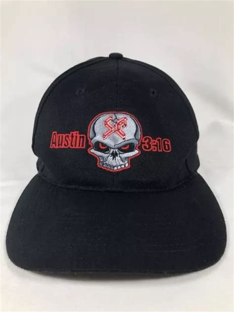 RARE WWF STONE Cold Steve Austin 3 16 Snapback Hat Cap Vintage 1998