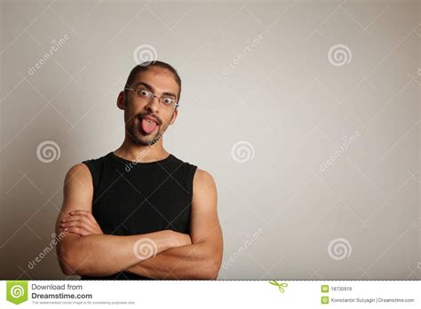 Man Sticking Tongue Out Royalty Free Stock Images Image