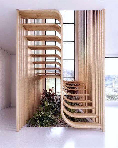 Modern Stair Design Resembles A Strand Of Dna Inside A Home