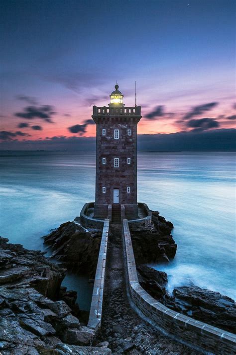 Kermorvan Lighthouse Finistère France Lighthouse Pictures Beautiful