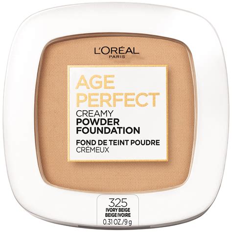 L Oreal Paris Age Perfect Creamy Powder Foundation With Minerals Ivory Beige Oz Walmart Com
