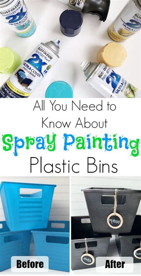 Spray Painting Plastic Bins Answering Your 1 Question Lemons