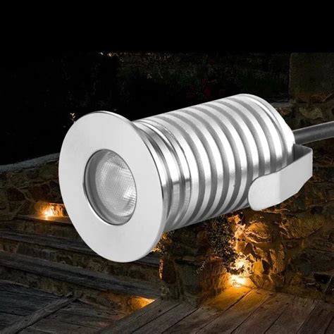 12pcs 1w 3w Ip67 Outdoor Waterproof Round Led Step Lights Led