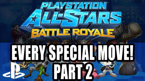 Playstation All Stars Battle Royale All Special Moves Ps3 Part Two