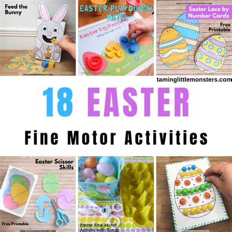 18 Easter Fine Motor Activities For Kids Taming Little Monsters