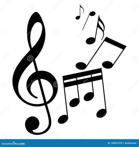 Sheet Music Signs As Melody Symbol Stock Vector Illustration Of