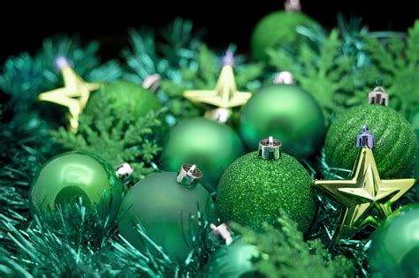 Green Christmas Ornaments Merry Little Christmas Green Christmas