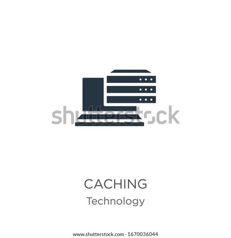 Caching Icon Vector Trendy Flat Caching Stock Vector Royalty Free