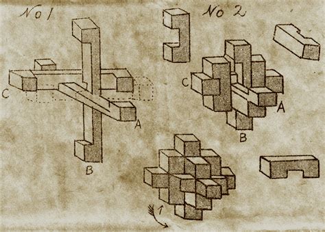 6 piece wooden puzzle solution star. "Miyako Wooden Puzzle" - Copyright J. A. Storer