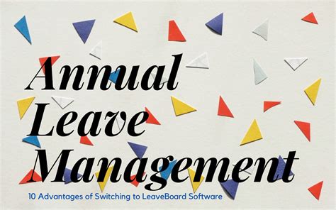 Are you hesitant to take time off work because you're you may not be alone. 10 Advantages of Using an Annual Leave Management System ...