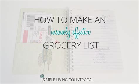 I posted to a closed group which i'm a member. How To Make An Insanely Effective Grocery List | Simple ...