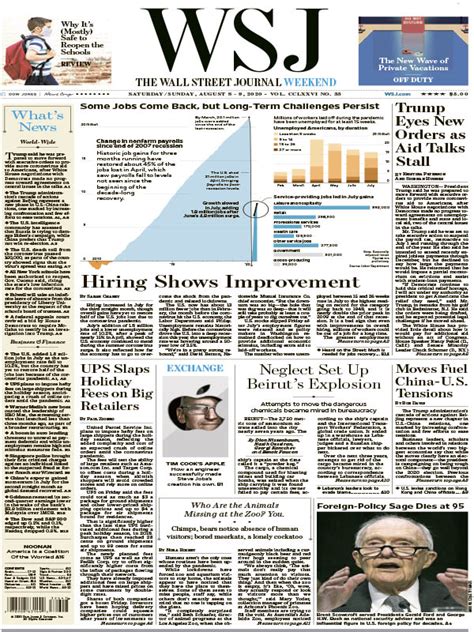 The Wall Street Journal 08082020 Download Pdf Magazines