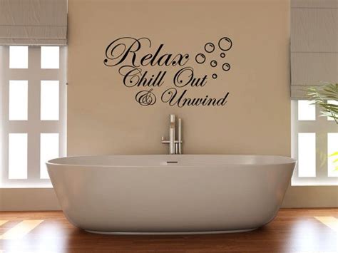 Relax Chill Out And Unwind With Bubbles Bathroom Wall Art Etsy