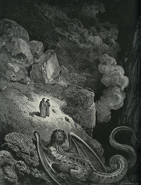 Illustration By Dore Scene From The Divine Comedy By Dante Painting By